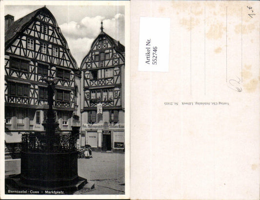 552746,Bernkastel Kues Cues a.d. Mosel Marktplatz