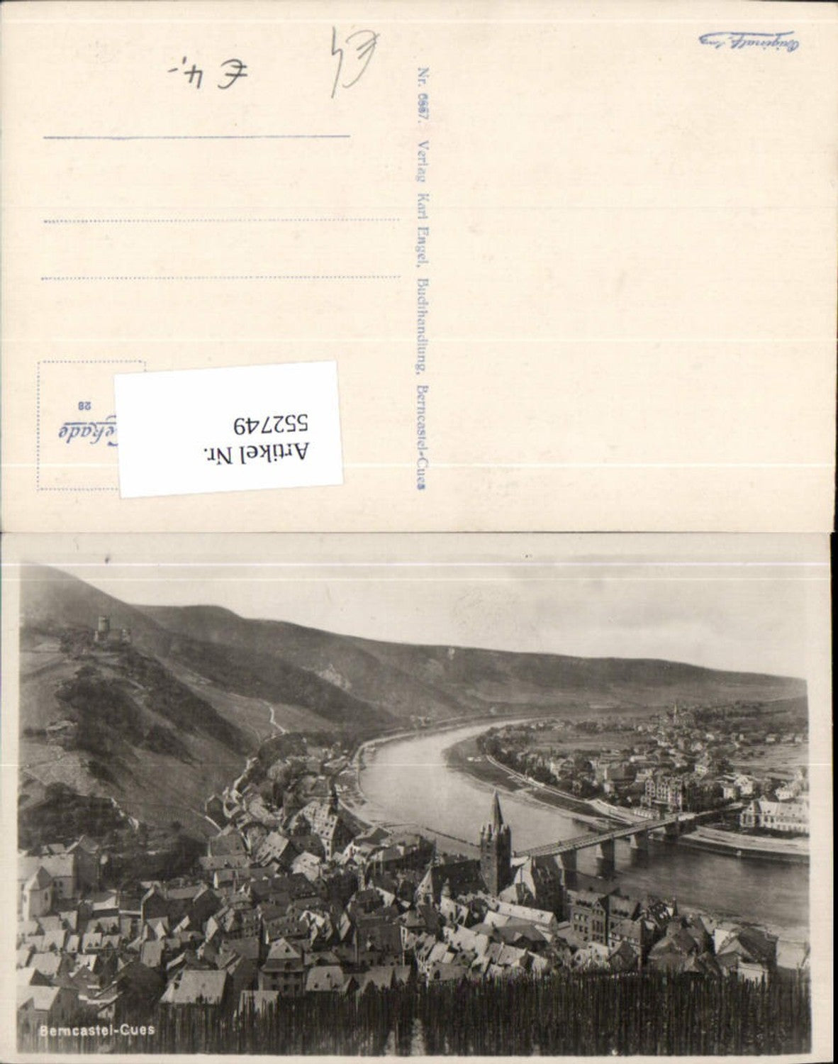 552749,Foto-AK Bernkastel Kues Cues a.d. Mosel