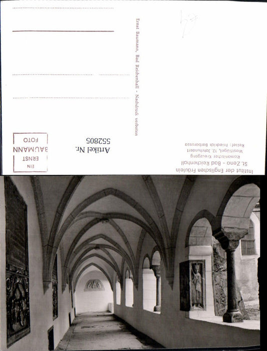 552805, Bad Reichenhall St. Zeno Institute English Ladies Cloister pub Baumann