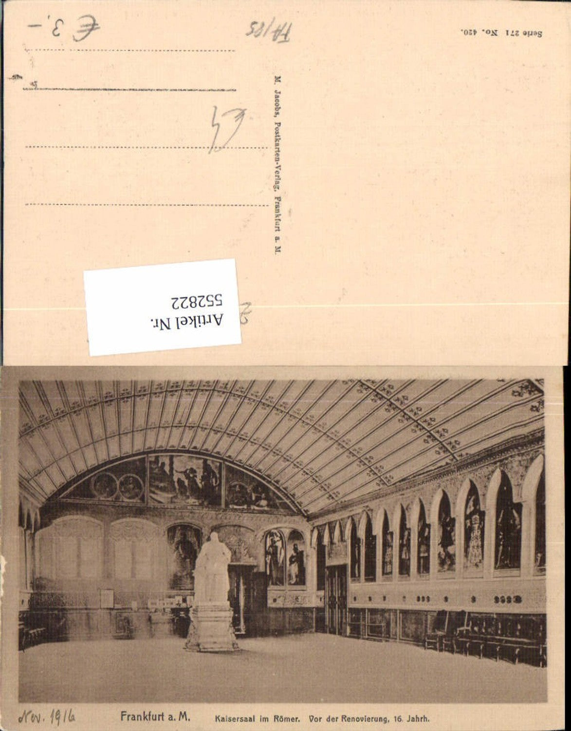 552822,Frankfurt am Main Kaisersaal im Römer