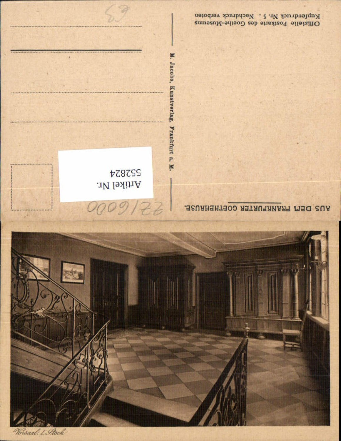 552824,Frankfurt am Main Göthehaus Göthe