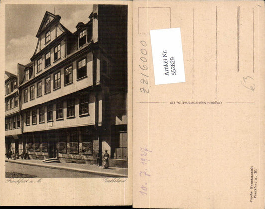 552829,Frankfurt am Main Göthehaus Göthe