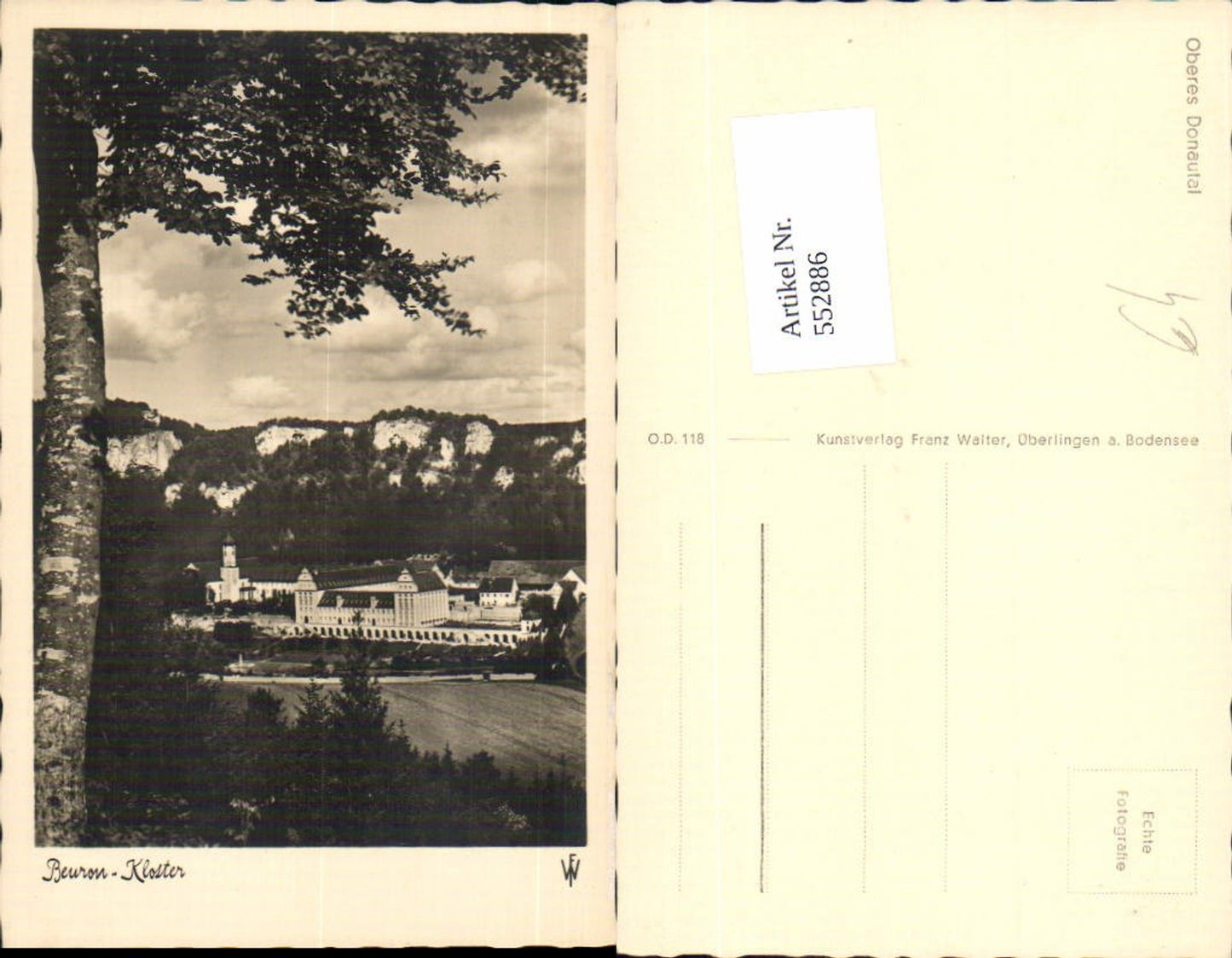 552886,Beuron Kloster Partie pub Franz Walter 118