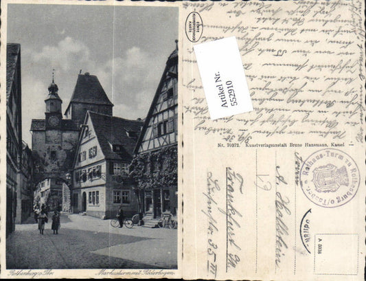 552910,Rothenburg ob der Tauber Markusturm Markt Rad Fahrrad