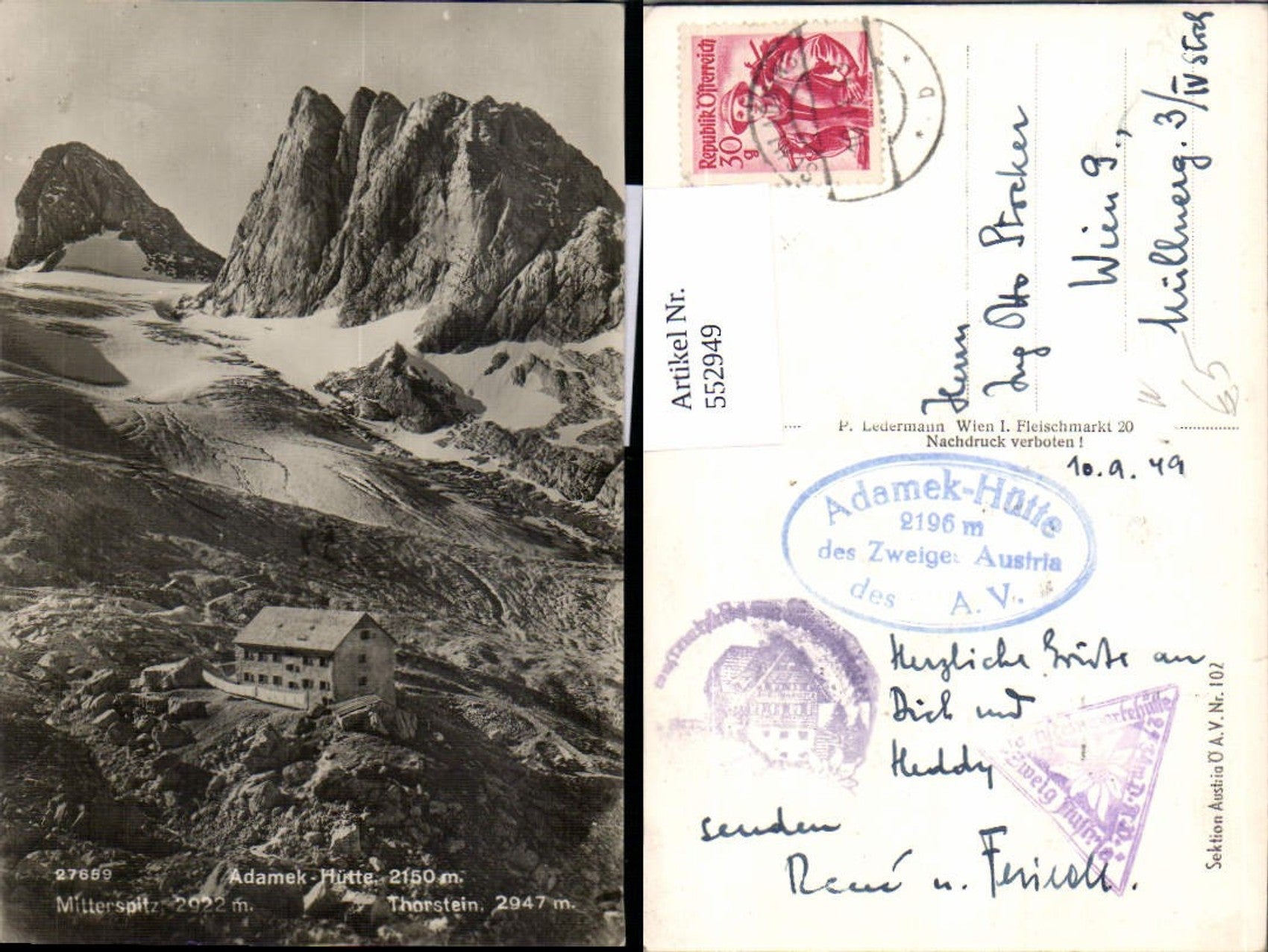 Alte Ansichtskarte – Old Postcard