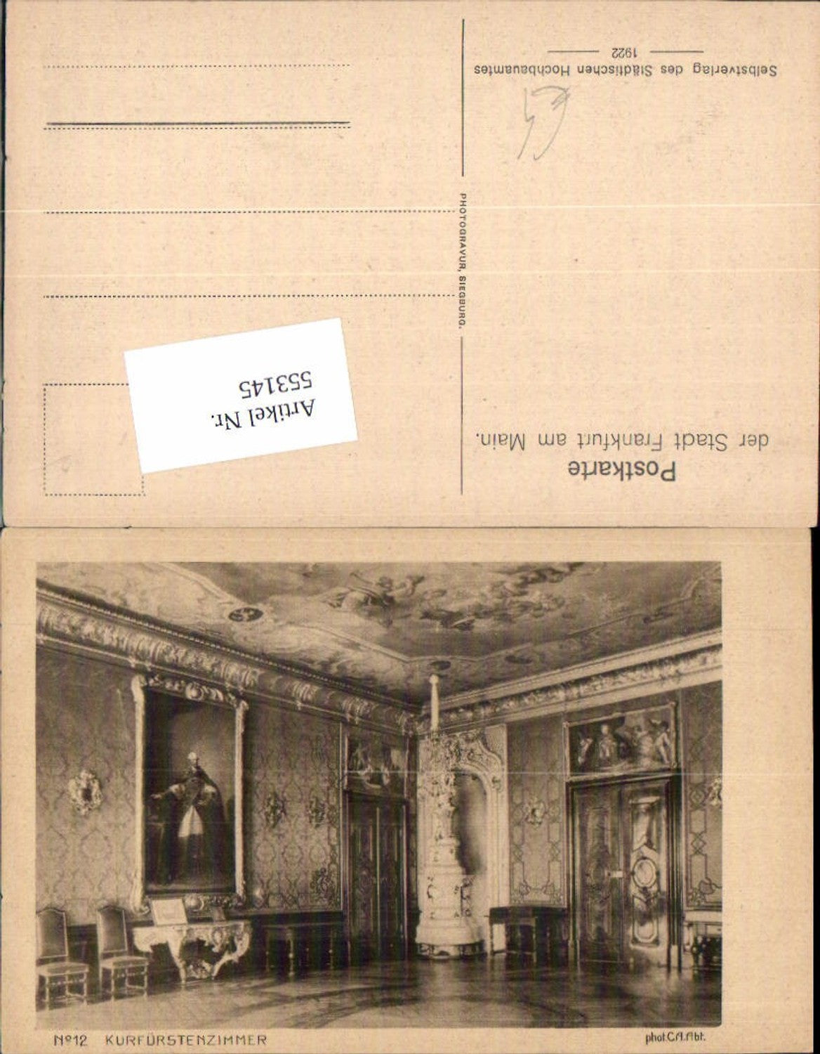 553145,Frankfurt am Main Kurfürstenzimmer