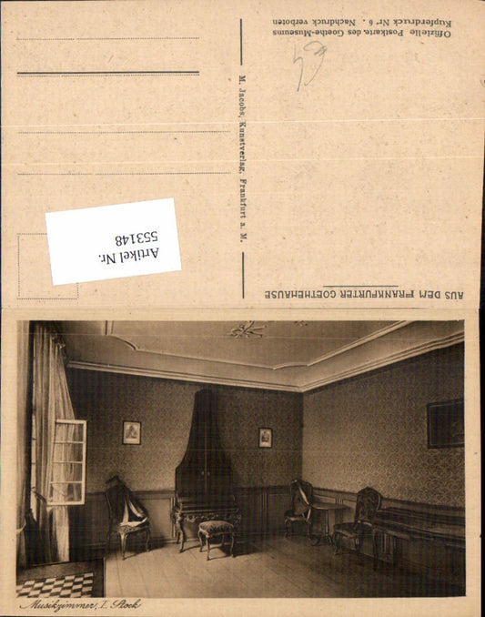 553148,Frankfurt am Main Goethe Goethehaus Musikzimmer