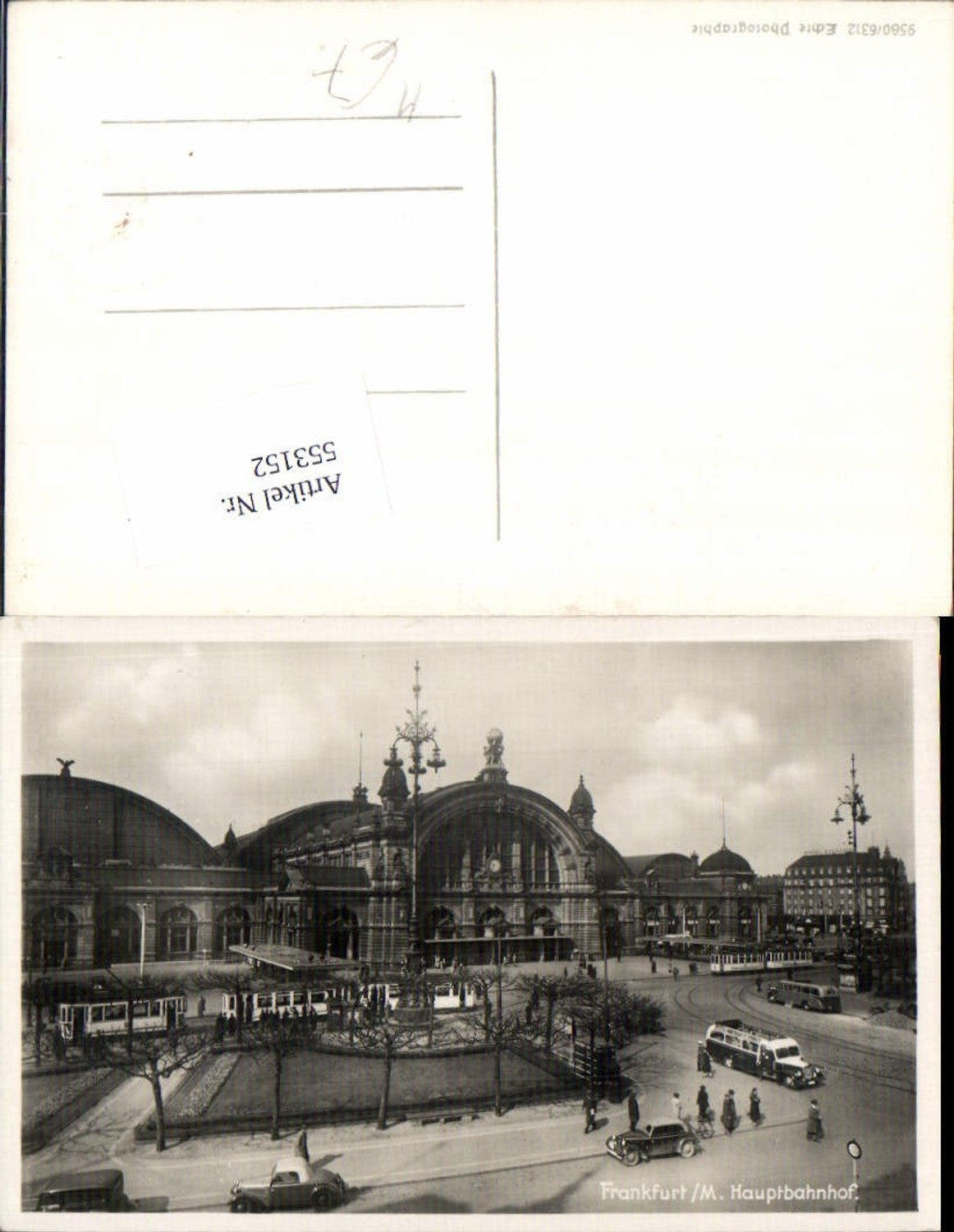 553152,Frankfurt am Main Bahnhof Hauptbahnhof Bus Autobus Auto Oldtimer