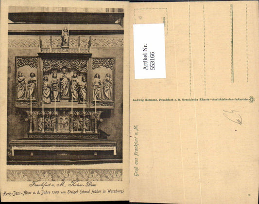 553166,Frankfurt am Main Kaiser Dom Altar