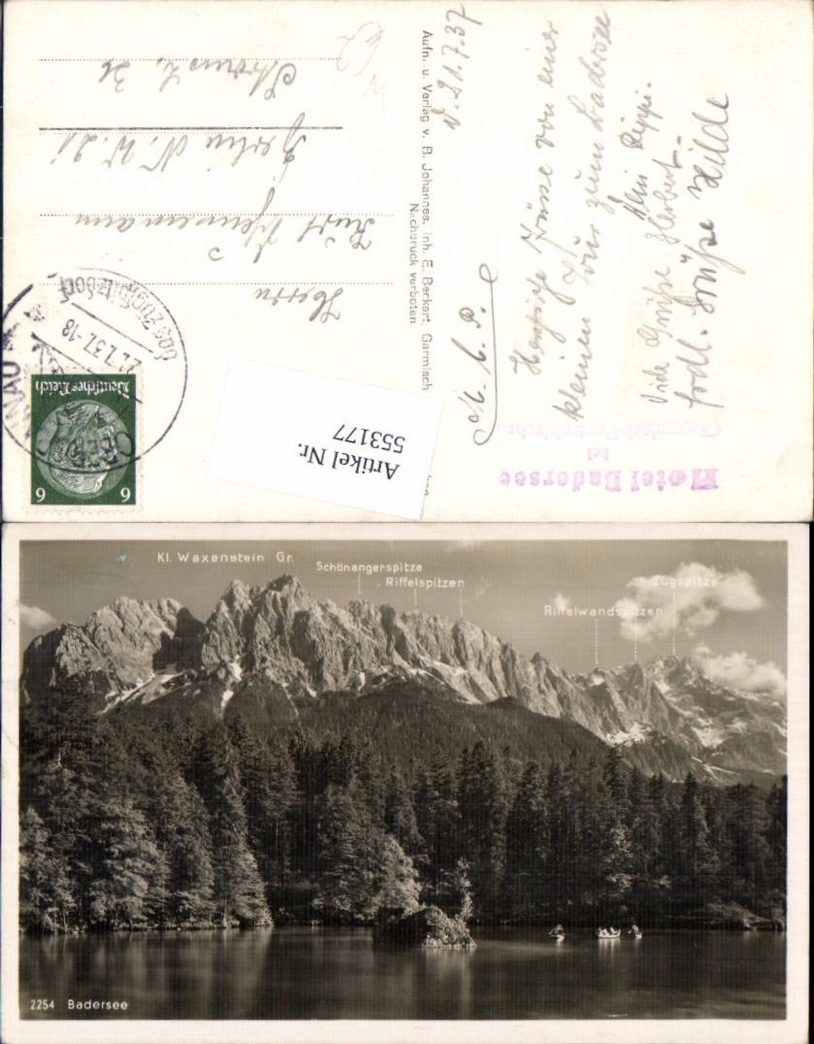 553177,Badersee b. Grainau Garmisch Partenkirchen