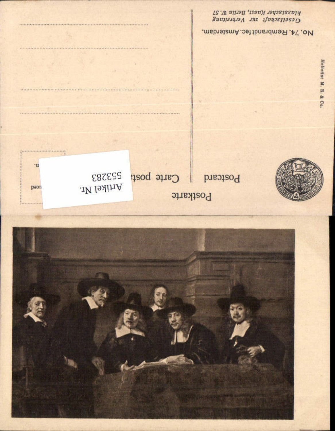 553283,Künstler AK Rembrandt Lesen liest