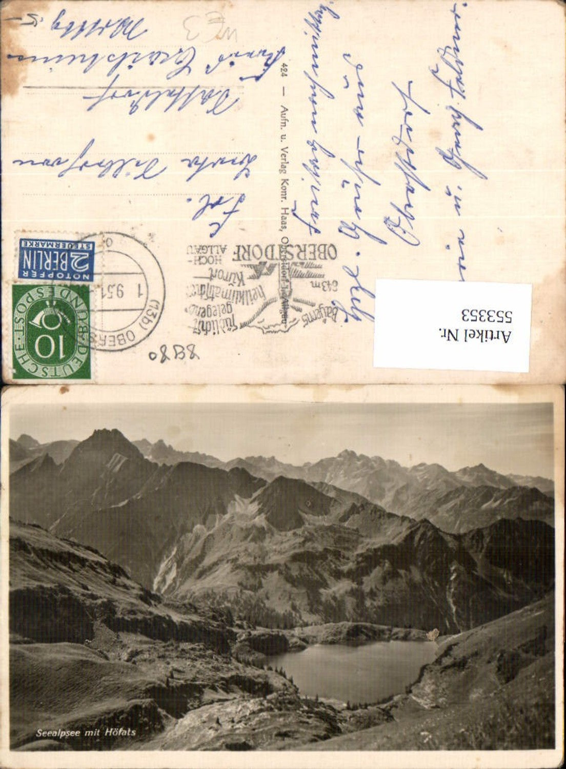 553353,Oberstdorf Seealpsee Höfats Oy Tiefenbach