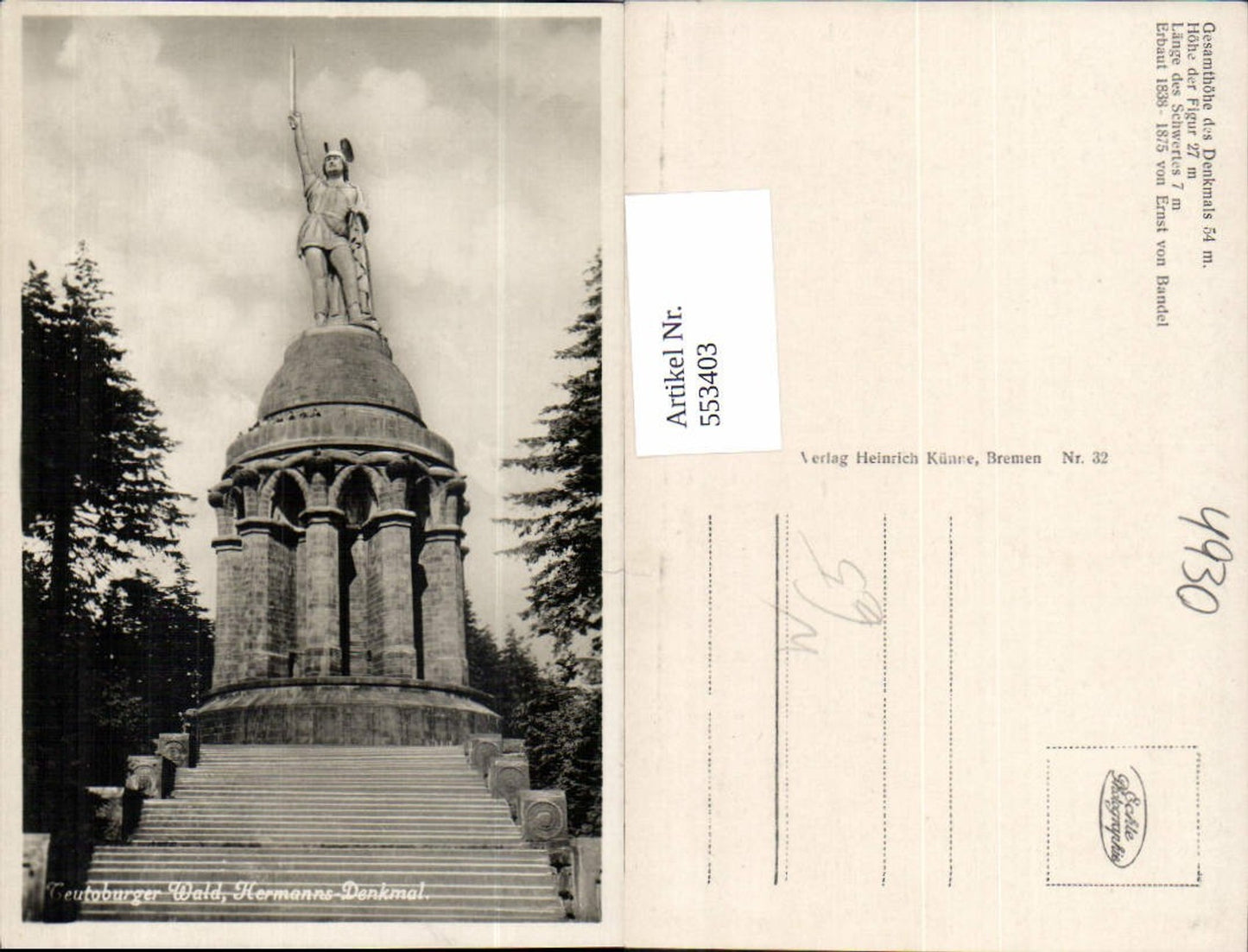 553403,Teutoburger Wald Detmold Hermanns Denkmal Hiddesen