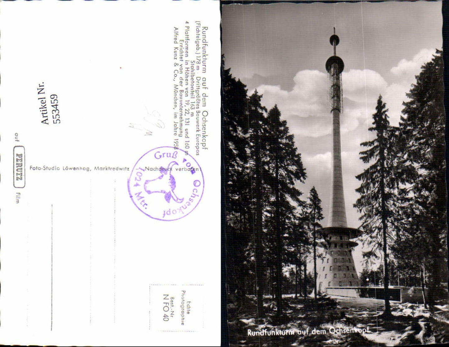 553459,Fichtelgebirge Turm Rundfunkturm Ochsenkopf Warmensteinach