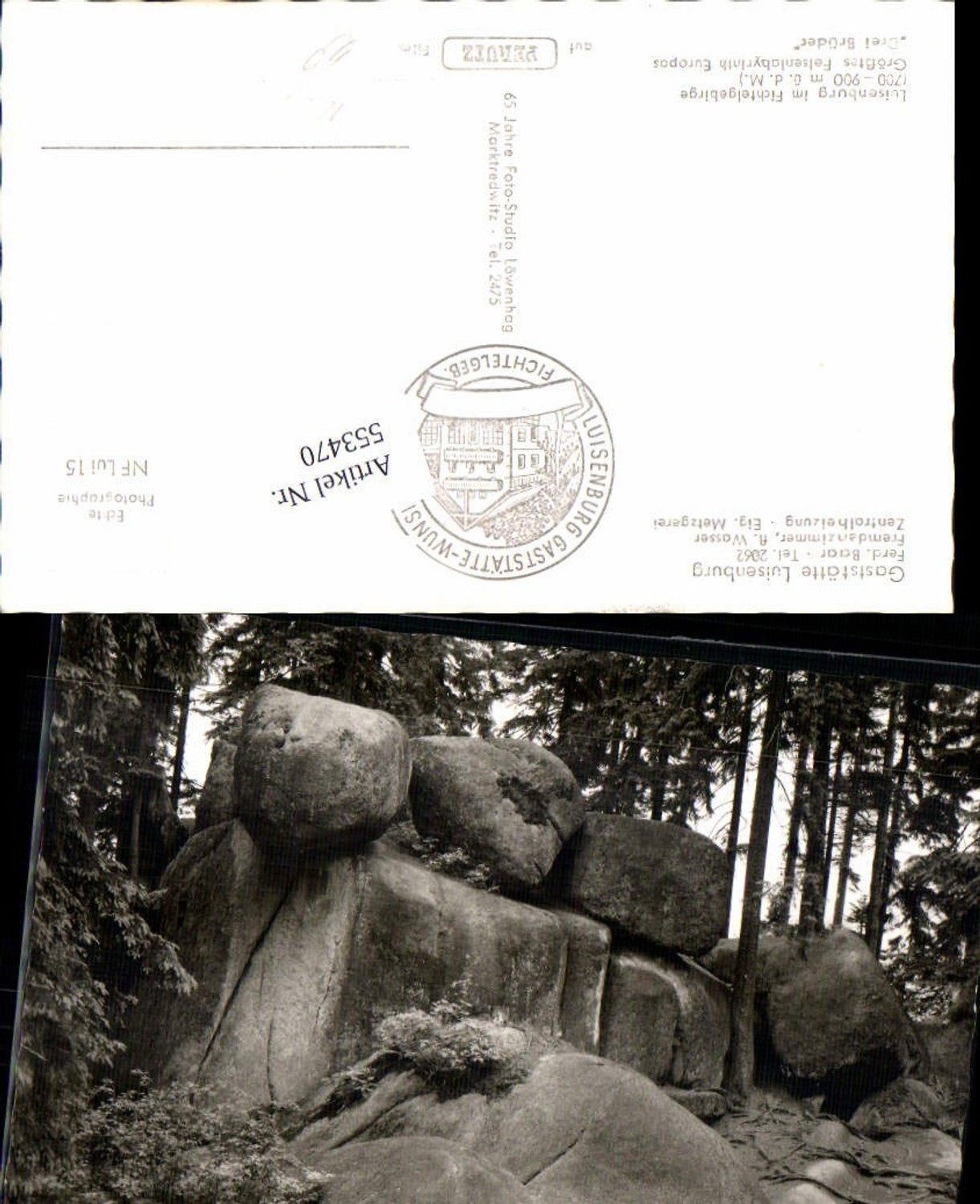 553470,Fichtelgebirge Luisenburg Wunsiedel