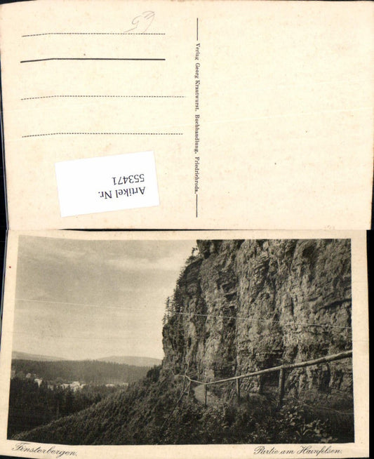 553471,Friedrichroda LK Gotha Finsterbergen Hainfelsen Partie