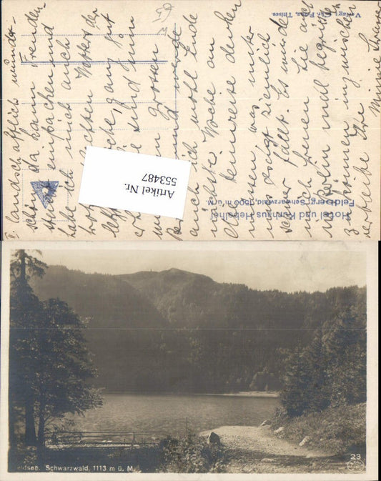553487, great photo postcard Feldberg Hochschwarzwald Feldsee