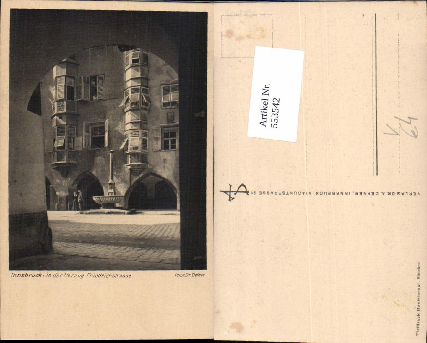 Alte Ansichtskarte – Old Postcard