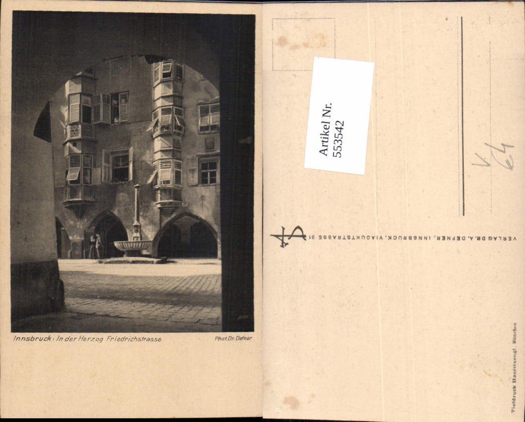 Alte Ansichtskarte – Old Postcard