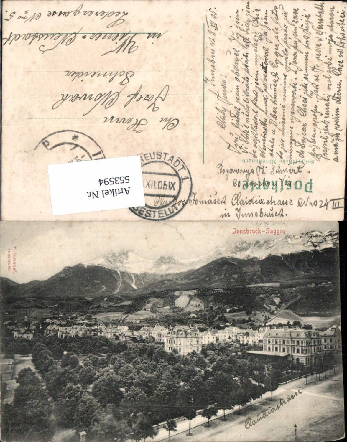 Alte Ansichtskarte – Old Postcard