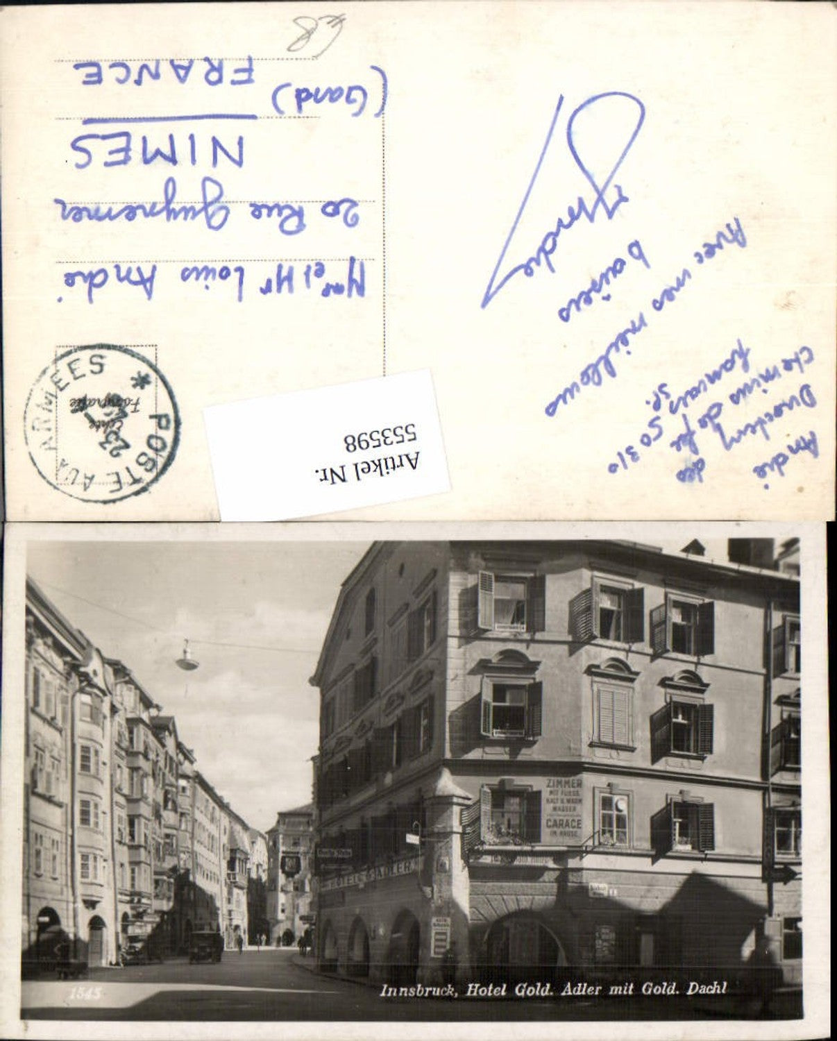 Alte Ansichtskarte – Old Postcard
