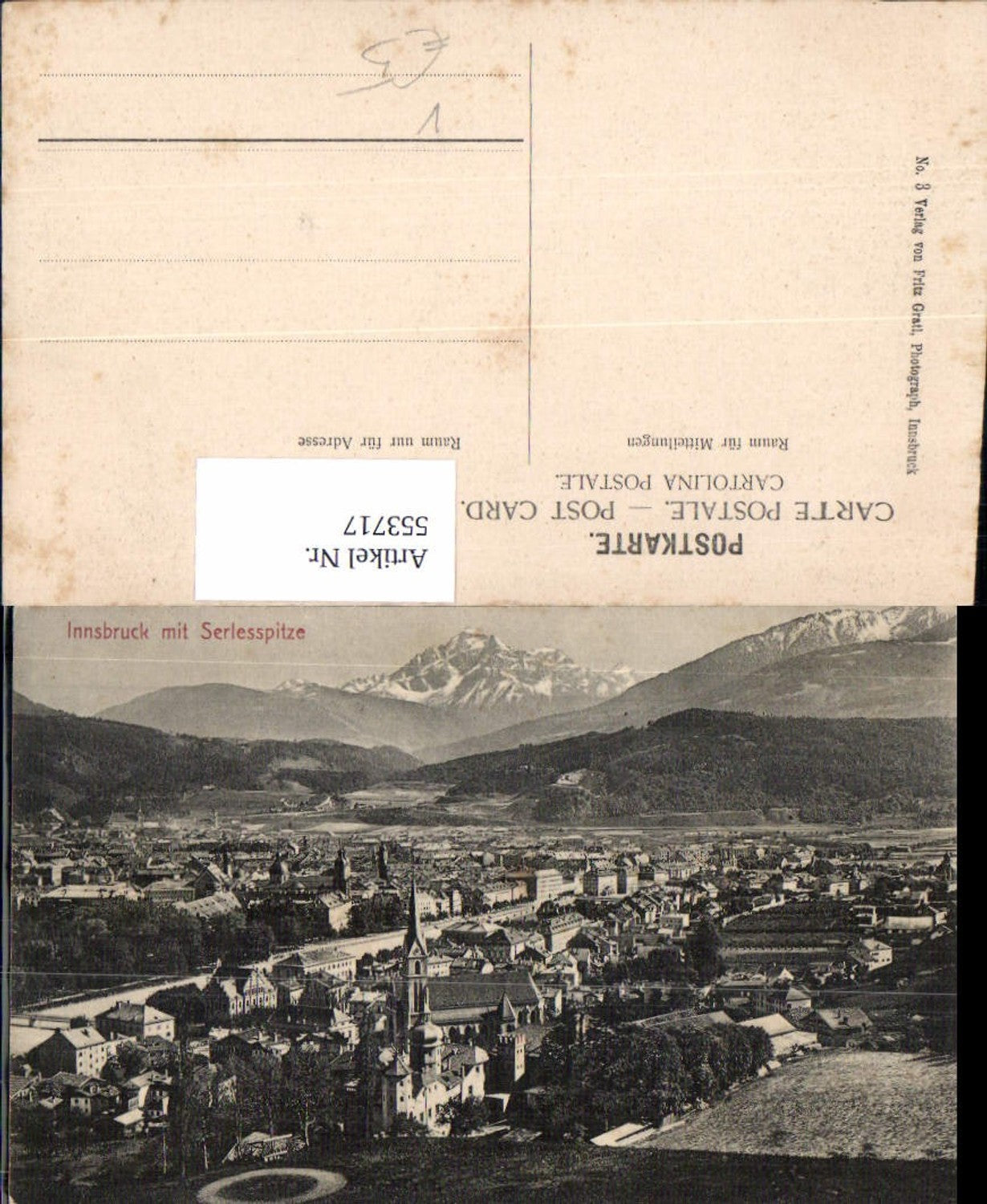 Alte Ansichtskarte – Old Postcard