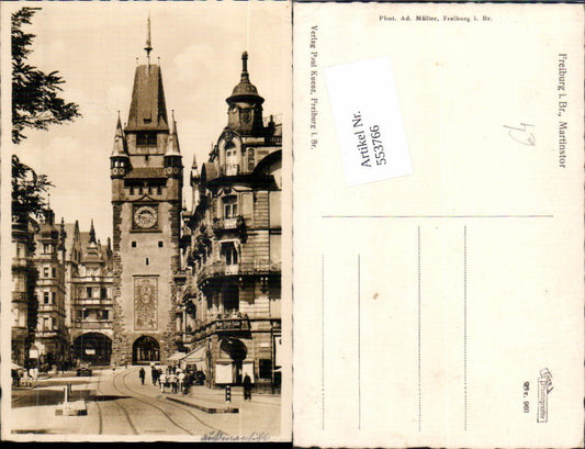 553766, Freiburg im Breisgau, Martinstor street view, pub Ad. Müller