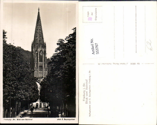 553767, Freiburg im Breisgau, view from Münster train station