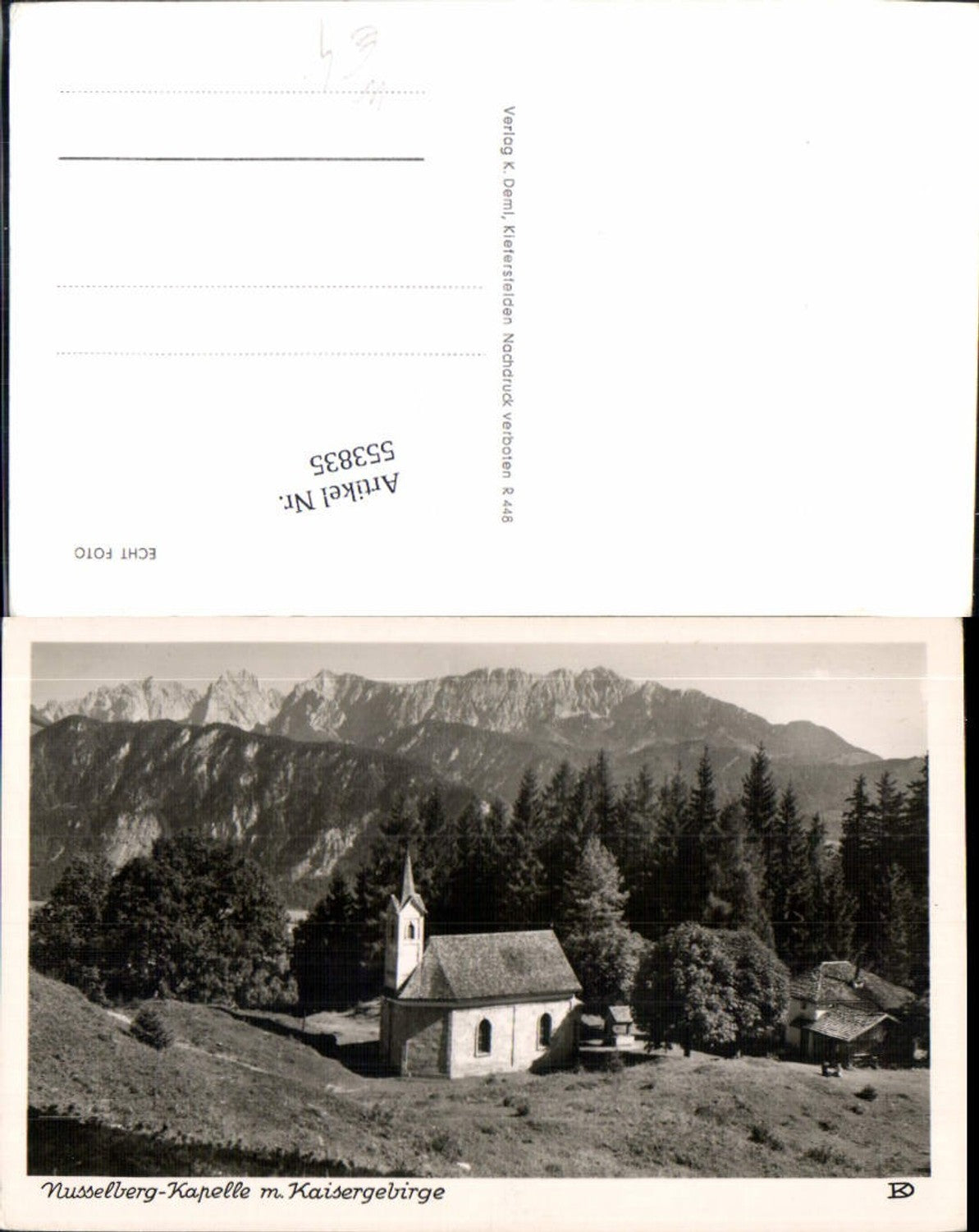 553835,Nusselberg Kapelle bei Oberaudorf LK Rosenheim