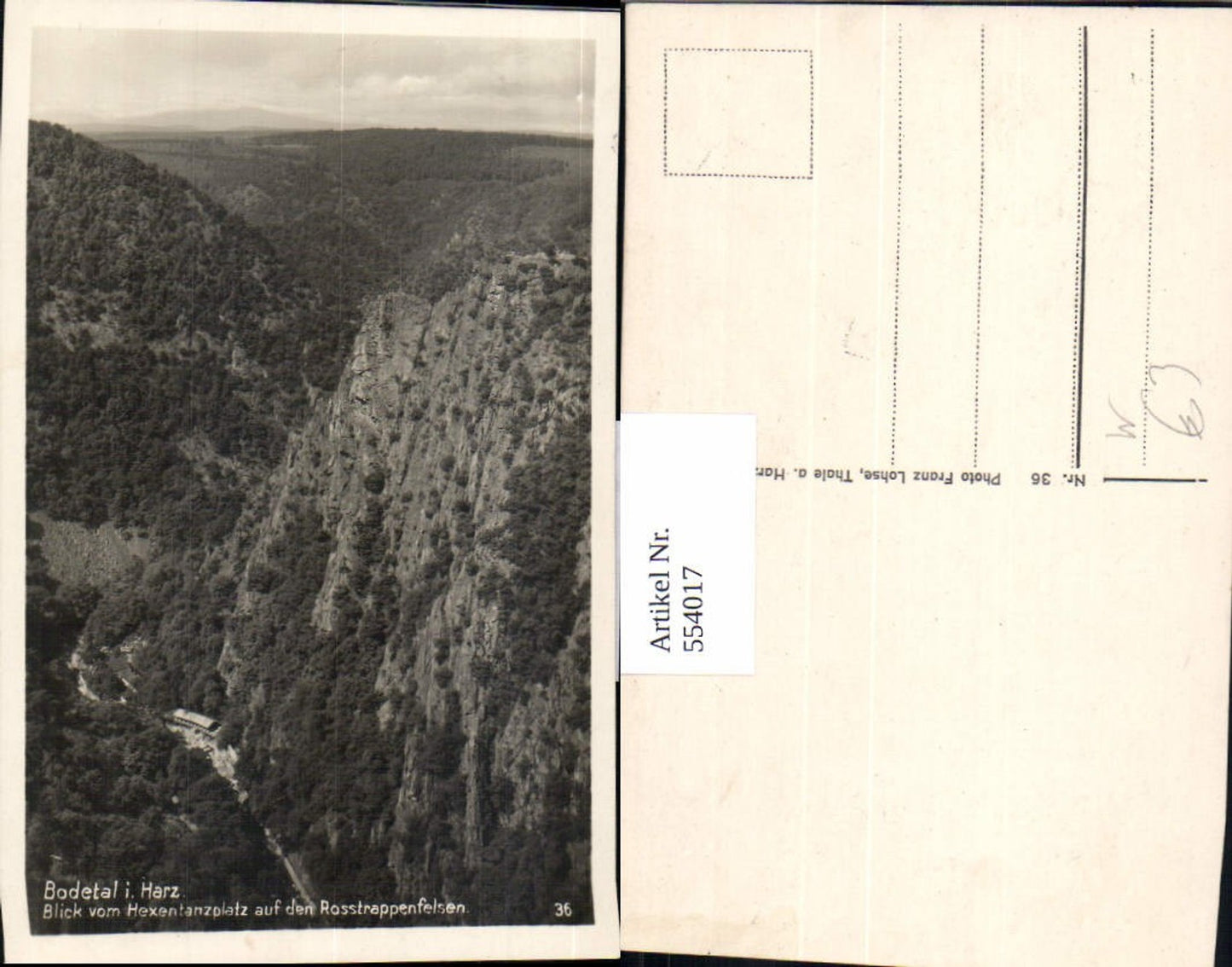 544017,Thale im Harz Bodetal Königsruhe Rosstrappfelsen