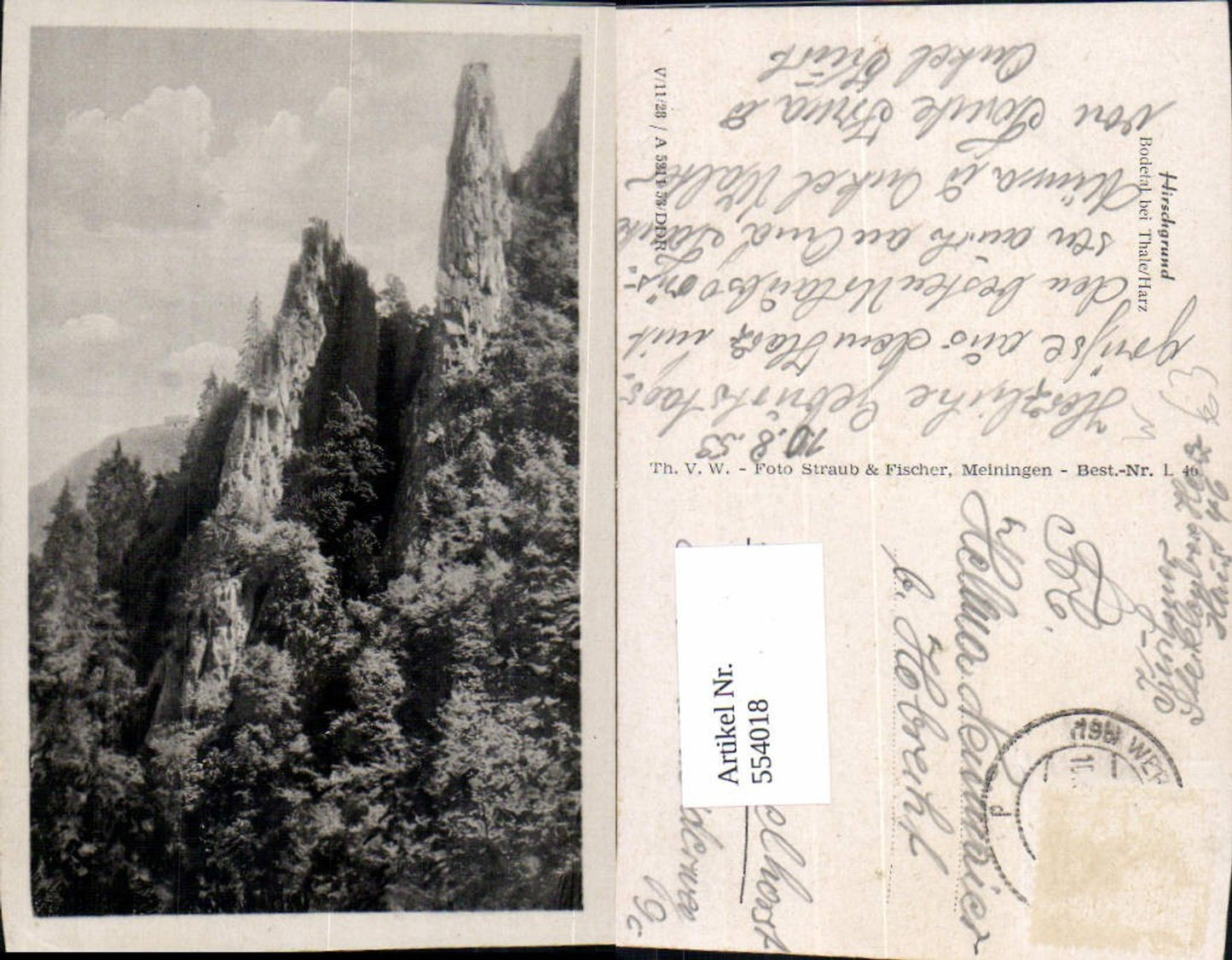 544018,Thale im Harz Bodetal Hirschgrund