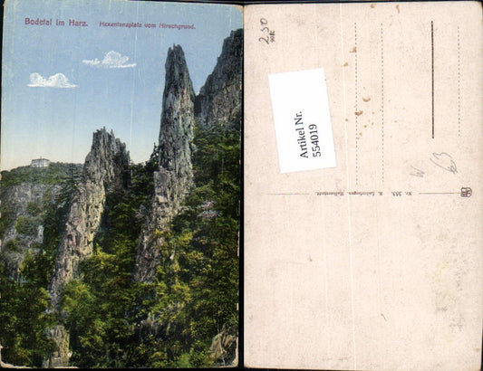 544019,Thale im Harz Bodetal Hexentanzplatz Rosstrappfelsen