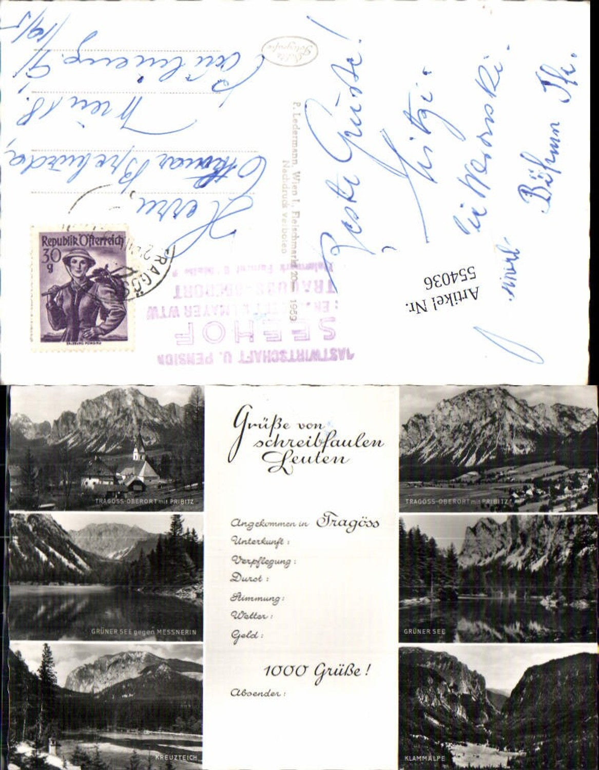 Alte Ansichtskarte – Old Postcard