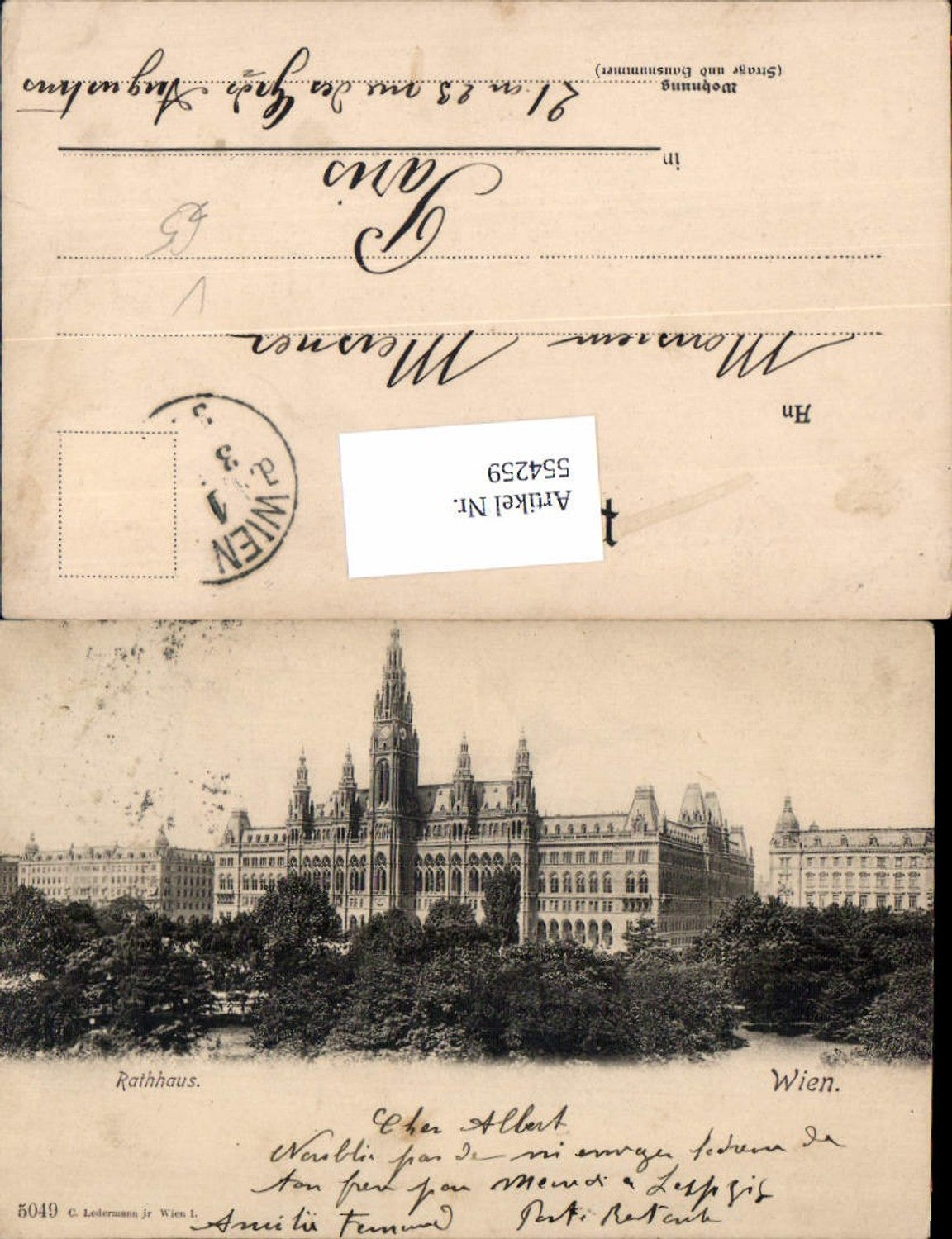 Alte Ansichtskarte – Old Postcard