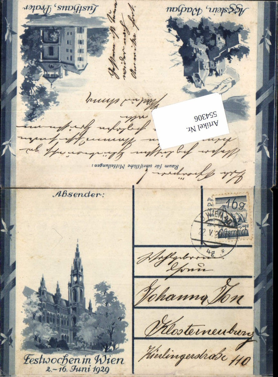 Alte Ansichtskarte – Old Postcard