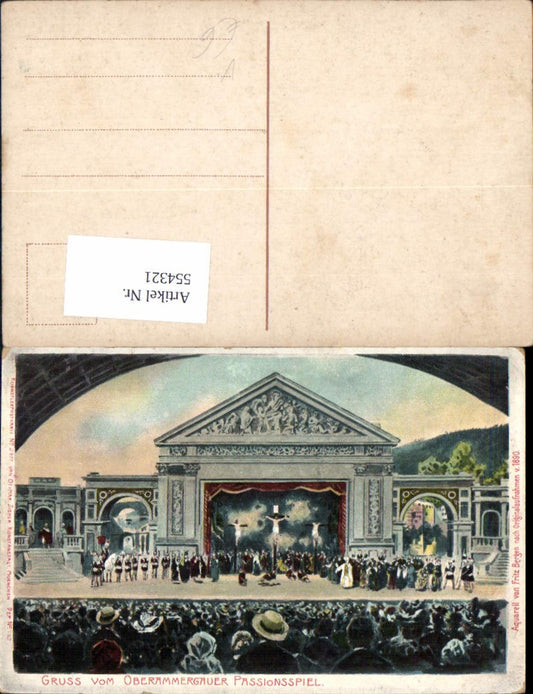 554321,Künstler AK Oberammergau Passionsspiel pub Zieher 192