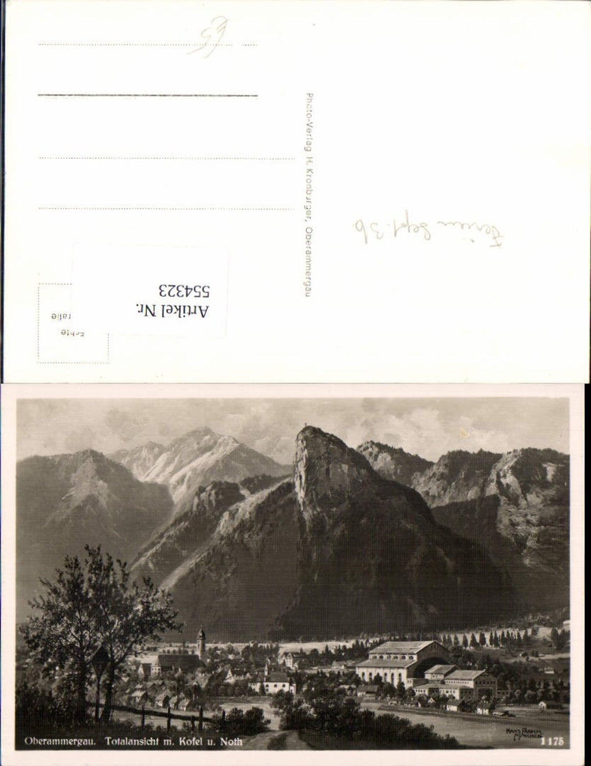 554323,Künstler AK Hans Fraham Oberammergau
