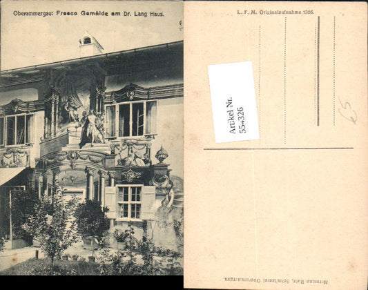 554326,Oberammergau Dr. Lang Hans Haus