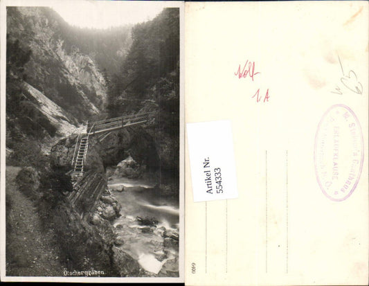 554333,Foto-AK Ötschergräben b. Kienberg Gaming Partie Stp. Mitterbach Erlaufklause