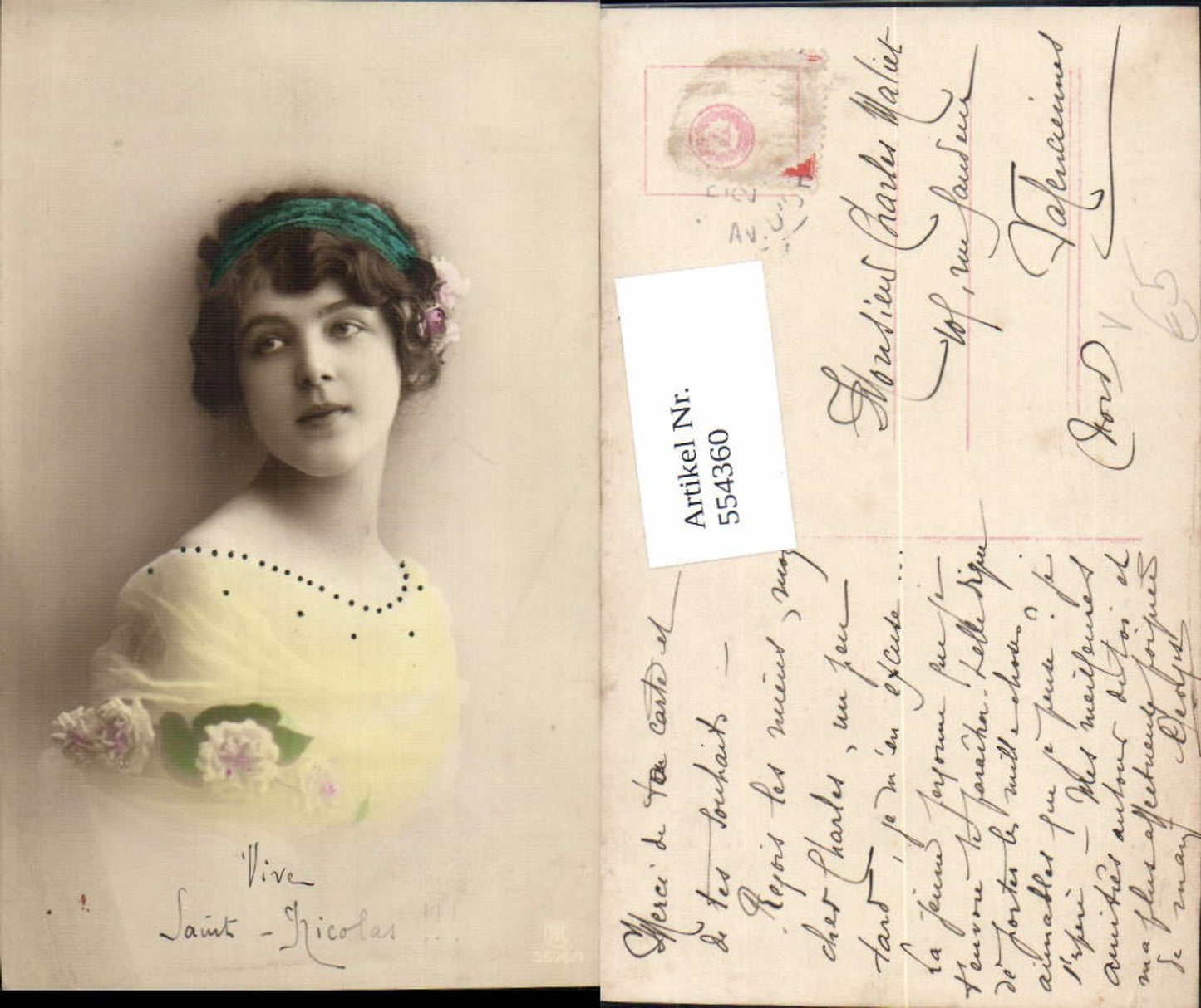 554360,tolle Foto-AK Frau Mode Portrait pub RPH 3696-1