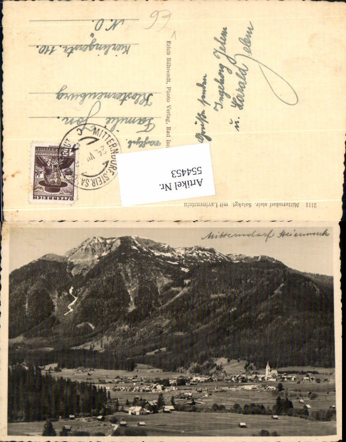 Alte Ansichtskarte – Old Postcard