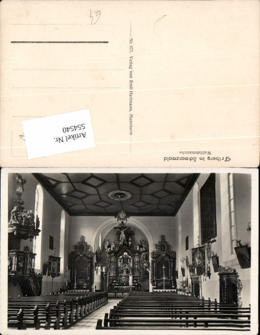 554540, Triberg in the Black Forest, Church Interior