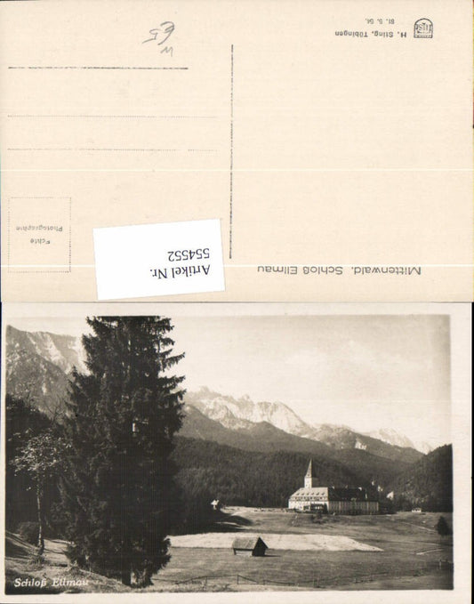 554552,Mittenwald Schloss Elmau Klais Krün LK Garmisch Partenkirchen