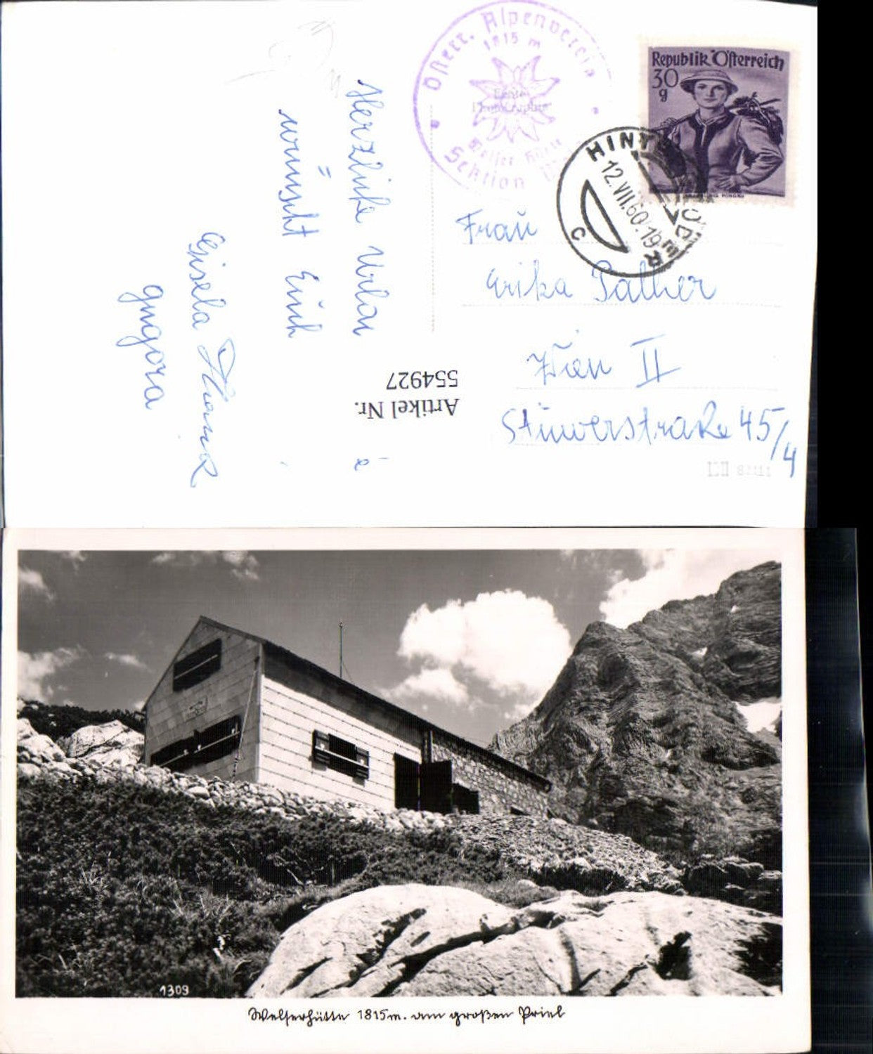 554927,Hinterstoder Welserhütte gr. Priel