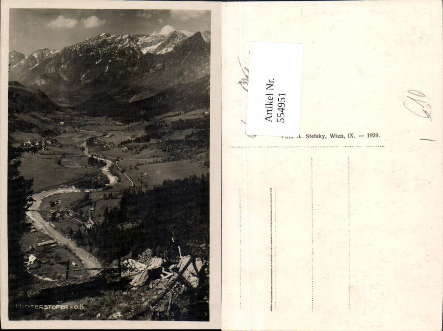 554951,seltene Foto-AK Hinterstoder pub Stefsky