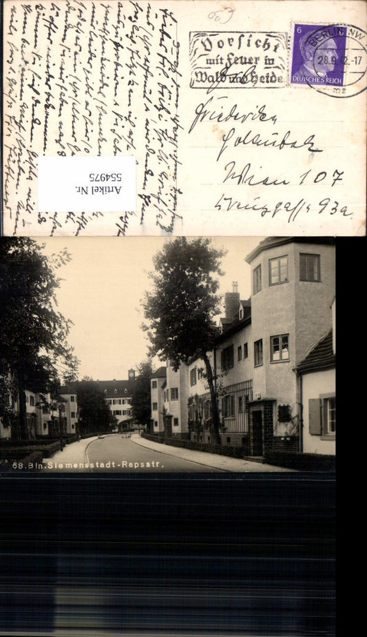 554975,tolle Foto-AK Berlin Spandau Siemensstadt Rapstrasse