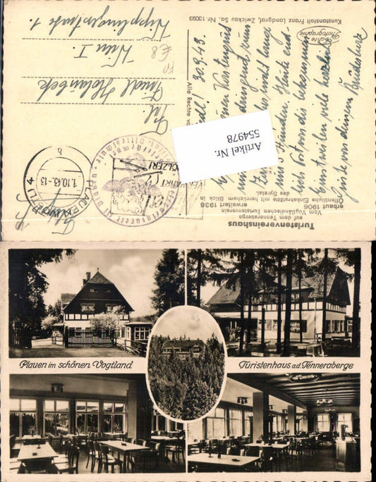 554978,tolle AK Plauen im Vogtland Turistenhaus Tenneraberge