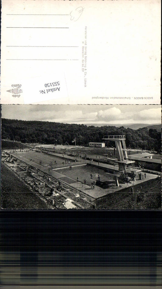 555150, Baden Baden Hardbergbad outdoor swimming pool diving tower