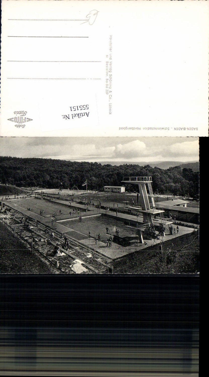 555151,Baden Baden Hardbergbad Freibad Bad Sprungturm