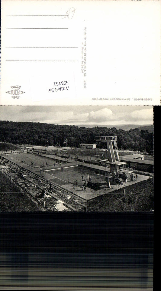 555151, Baden-Baden Hardbergbad outdoor swimming pool diving tower